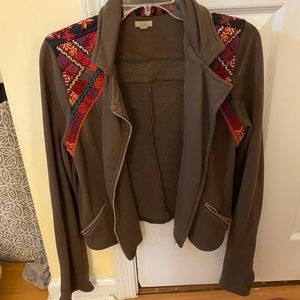 Urban Outfitters embroidered sweater jacket/blazer